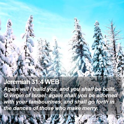 Jeremiah 31:4 WEB Bible Verse Image