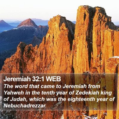 Jeremiah 32:1 WEB Bible Verse Image