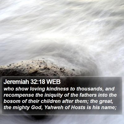 Jeremiah 32:18 WEB Bible Verse Image