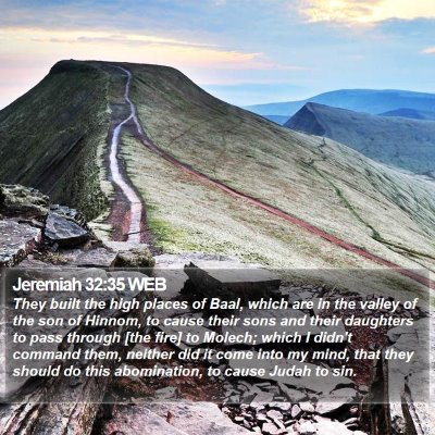 Jeremiah 32:35 WEB Bible Verse Image