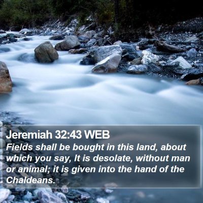 Jeremiah 32:43 WEB Bible Verse Image