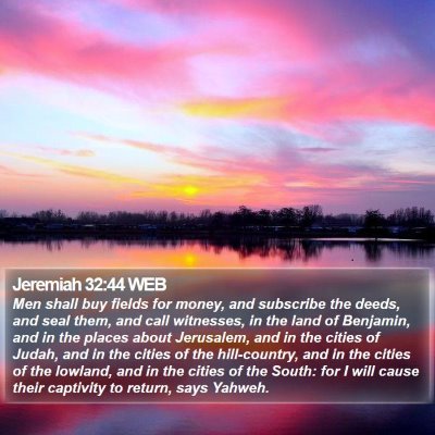 Jeremiah 32:44 WEB Bible Verse Image