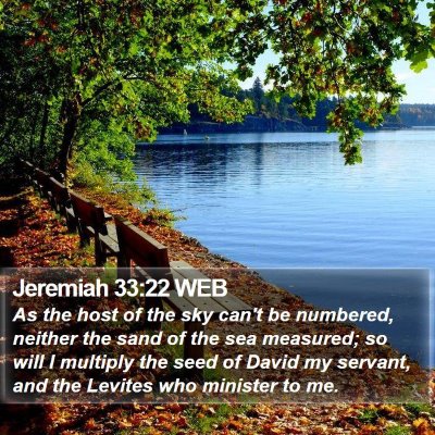 Jeremiah 33:22 WEB Bible Verse Image