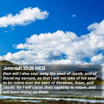 Jeremiah 33:26 WEB Bible Verse Image