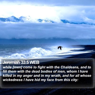 Jeremiah 33:5 WEB Bible Verse Image