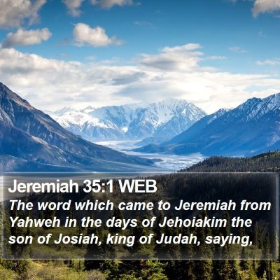 Jeremiah 35:1 WEB Bible Verse Image