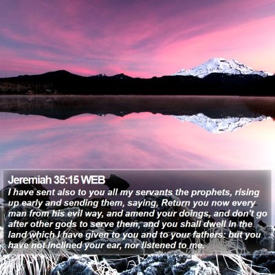 Jeremiah 35:15 WEB Bible Verse Image