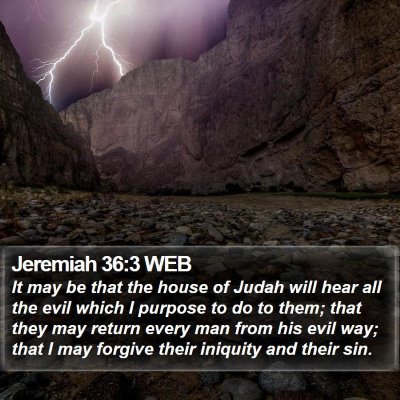 Jeremiah 36:3 WEB Bible Verse Image