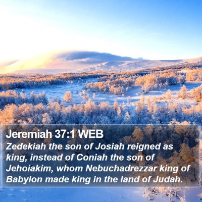 Jeremiah 37:1 WEB Bible Verse Image