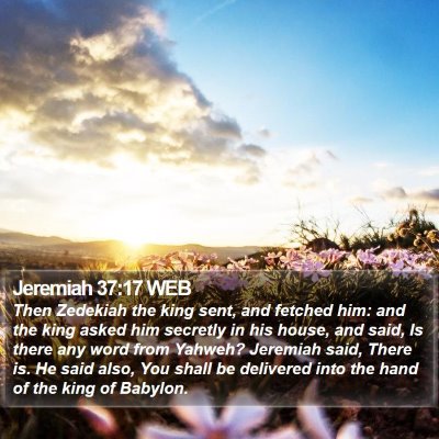 Jeremiah 37:17 WEB Bible Verse Image