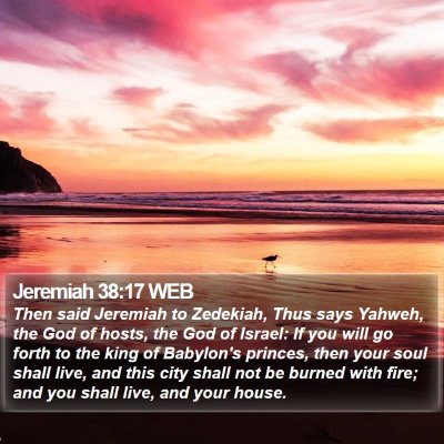 Jeremiah 38:17 WEB Bible Verse Image