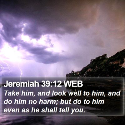Jeremiah 39:12 WEB Bible Verse Image