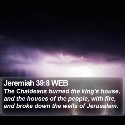 Jeremiah 39:8 WEB Bible Verse Image