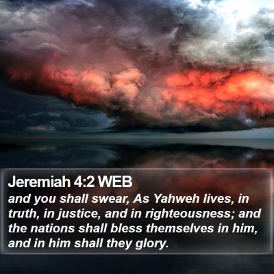 Jeremiah 4:2 WEB Bible Verse Image