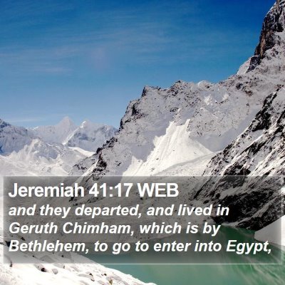 Jeremiah 41:17 WEB Bible Verse Image