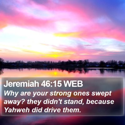 Jeremiah 46:15 WEB Bible Verse Image