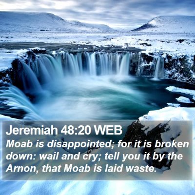 Jeremiah 48:20 WEB Bible Verse Image