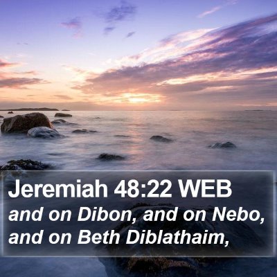 Jeremiah 48:22 WEB Bible Verse Image