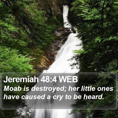 Jeremiah 48:4 WEB Bible Verse Image
