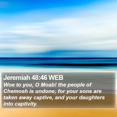Jeremiah 48:46 WEB Bible Verse Image
