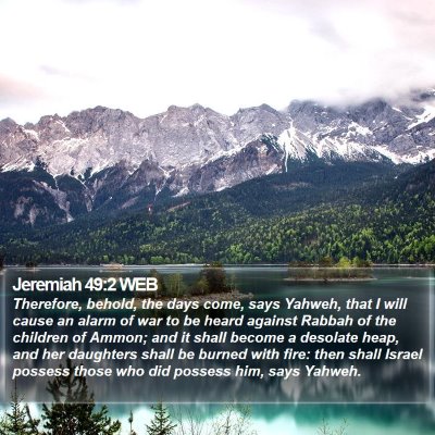 Jeremiah 49:2 WEB Bible Verse Image