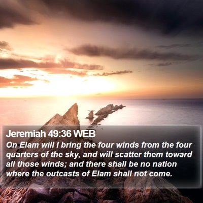 Jeremiah 49:36 WEB Bible Verse Image