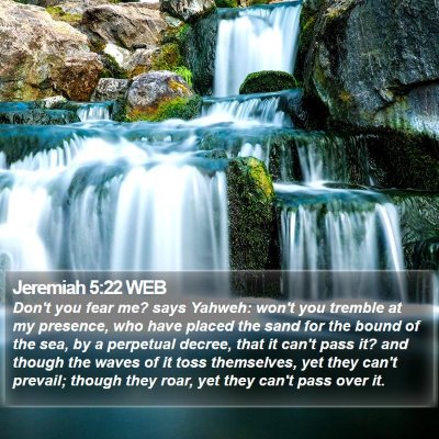 Jeremiah 5:22 WEB Bible Verse Image