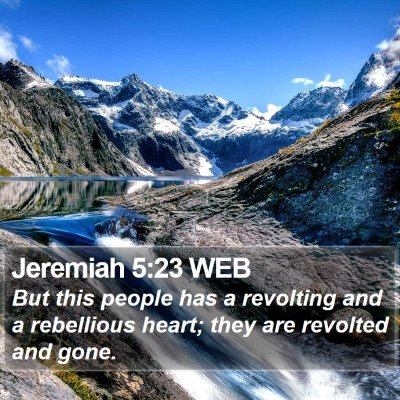 Jeremiah 5:23 WEB Bible Verse Image