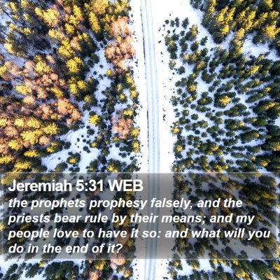 Jeremiah 5:31 WEB Bible Verse Image