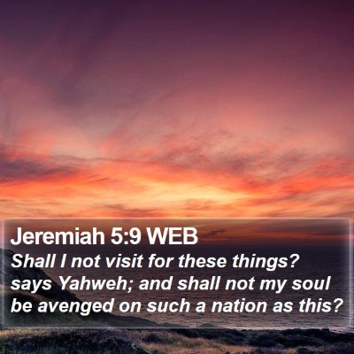 Jeremiah 5:9 WEB Bible Verse Image