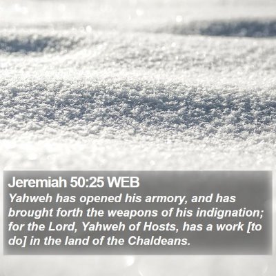 Jeremiah 50:25 WEB Bible Verse Image