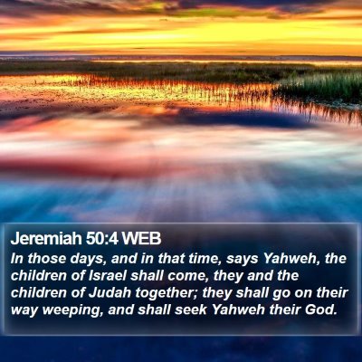 Jeremiah 50:4 WEB Bible Verse Image