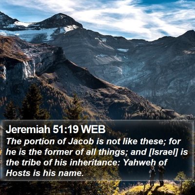 Jeremiah 51:19 WEB Bible Verse Image