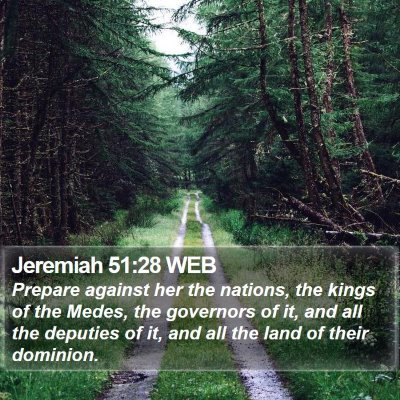 Jeremiah 51:28 WEB Bible Verse Image