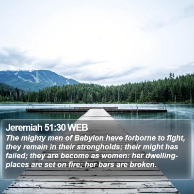 Jeremiah 51:30 WEB Bible Verse Image