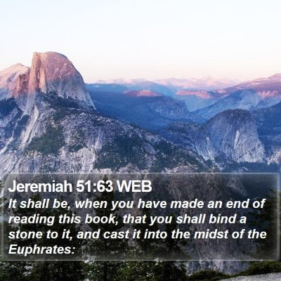 Jeremiah 51:63 WEB Bible Verse Image