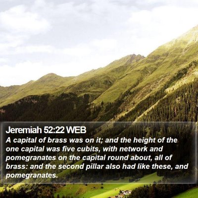 Jeremiah 52:22 WEB Bible Verse Image