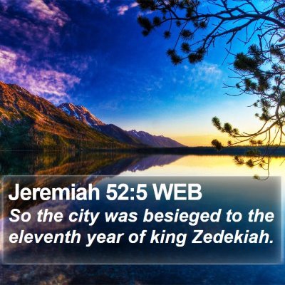 Jeremiah 52:5 WEB Bible Verse Image