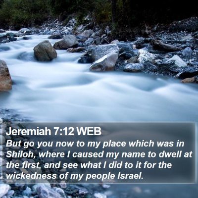 Jeremiah 7:12 WEB Bible Verse Image