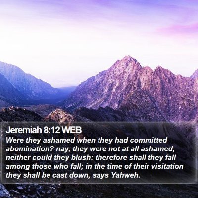 Jeremiah 8:12 WEB Bible Verse Image