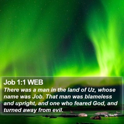 Job 1:1 WEB Bible Verse Image