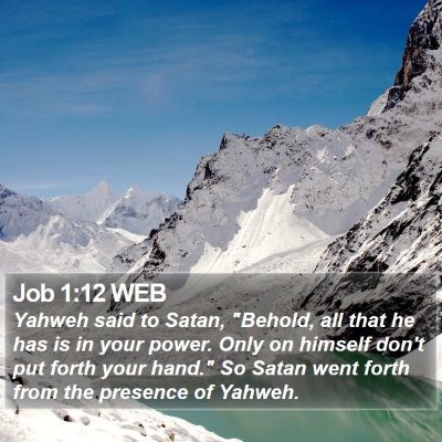 Job 1:12 WEB Bible Verse Image
