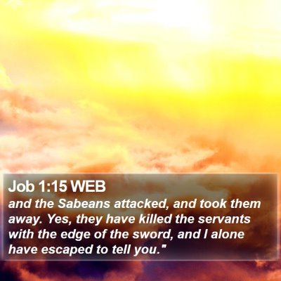 Job 1:15 WEB Bible Verse Image