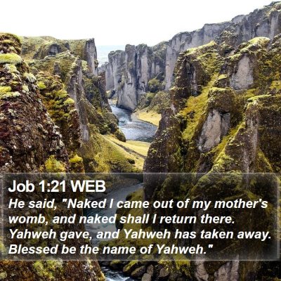 Job 1:21 WEB Bible Verse Image