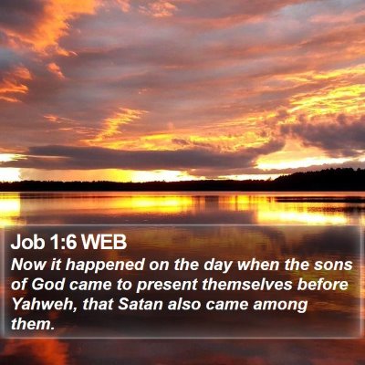Job 1:6 WEB Bible Verse Image
