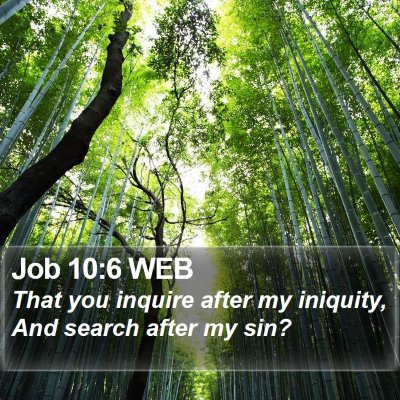 Job 10:6 WEB Bible Verse Image