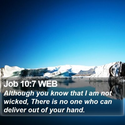Job 10:7 WEB Bible Verse Image