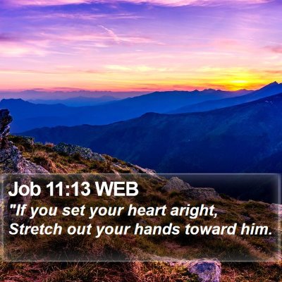 Job 11:13 WEB Bible Verse Image
