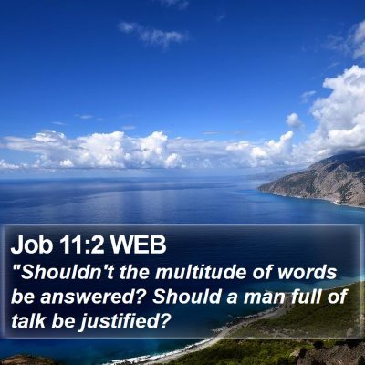 Job 11:2 WEB Bible Verse Image