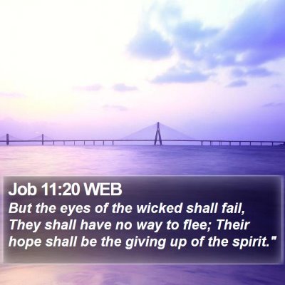 Job 11:20 WEB Bible Verse Image